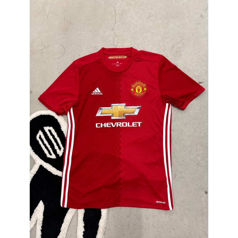 Adidas Manchester United 2016-17 Home Jersey Red Newton Heath AI6720 Mens Medium